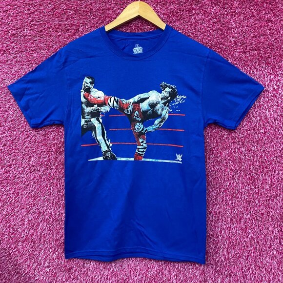 WWE Shawn Michaels The Heartbreak Kid HBK Sweet Chin Music Kick T-Shirt Small - Picture 1 of 4